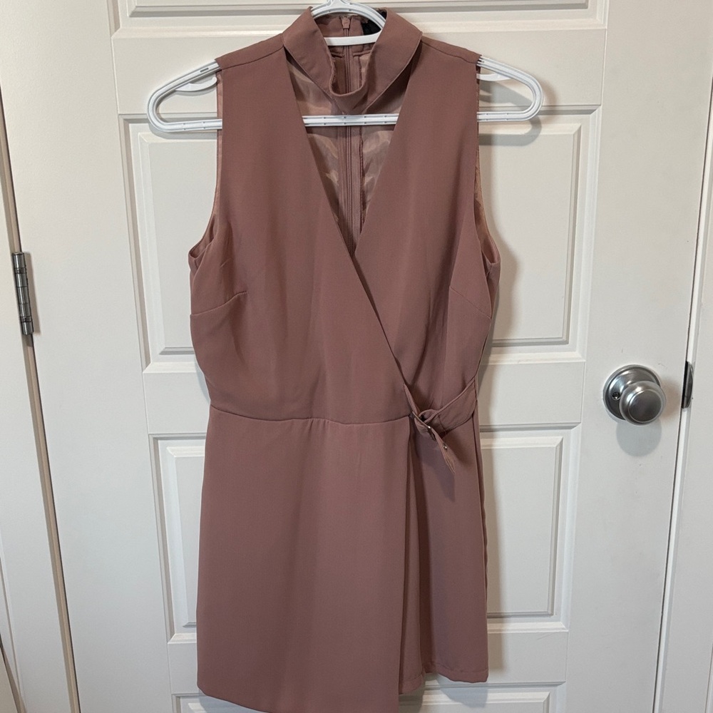 Atmosphere Strapless Blush Romper